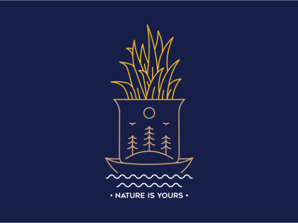 Nature is yours 3 T shirt vector artwork
