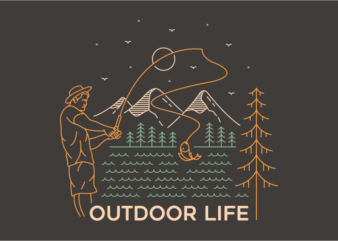 Outdoor Life 3 t shirt design online