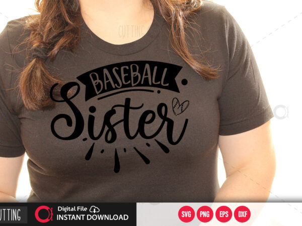 Baseball sister svg design,cut file design