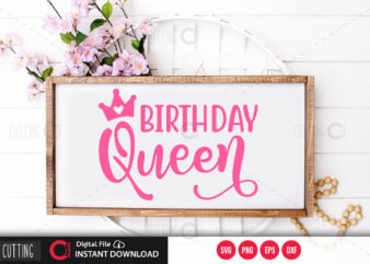 Birthday queen SVG DESIGN,CUT FILE DESIGN