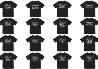 Blessed Family T-Shirt Designs, Heavily Discounted Bundle