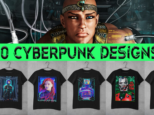 10 cyberpunk designs bundles