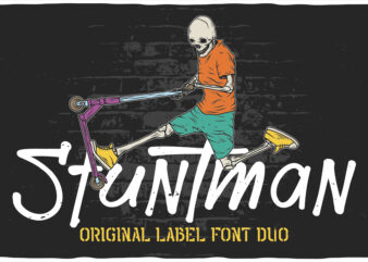 Stuntman t shirt template vector