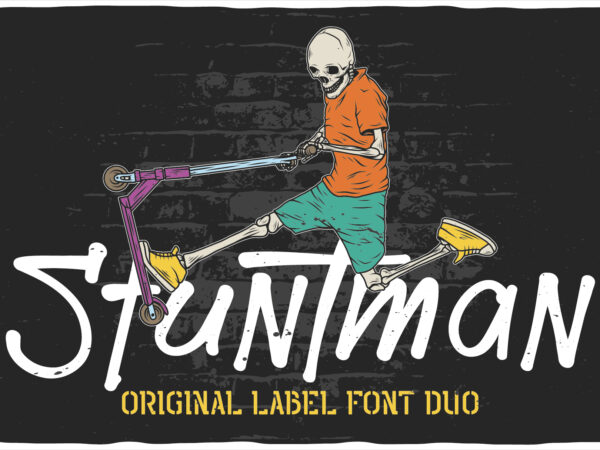 Stuntman t shirt template vector