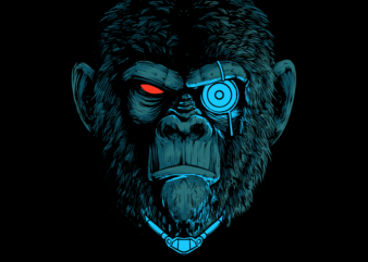 Cyberkong t shirt vector file