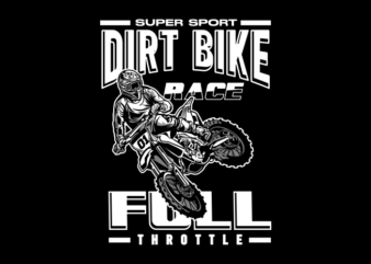 DIRTBIKE RACE t shirt vector illustration