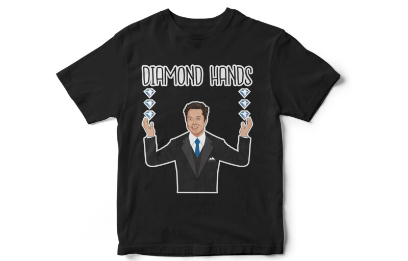 Diamond Hands, Binance, Crypto Trading, Bitcoin, Ethereum, Logo, CryptoCurrency, T-shirt Design, CZ,