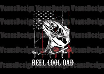 Reel Cool Dad Editable Tshirt Design