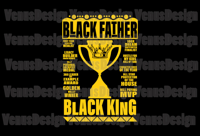 Black Fathers Prizes Funny Editable Tshirt Design