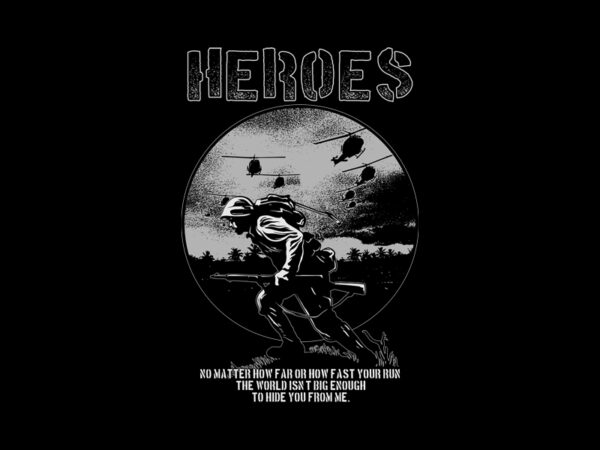 Heroes graphic t shirt