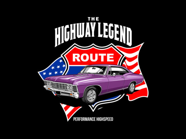 Highway legend graphic t shirt