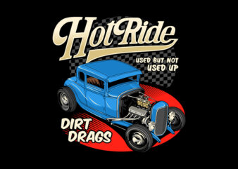 HOT RIDE graphic t shirt