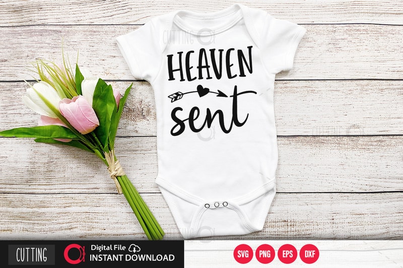 Free Heaven sent svg design,cut file design