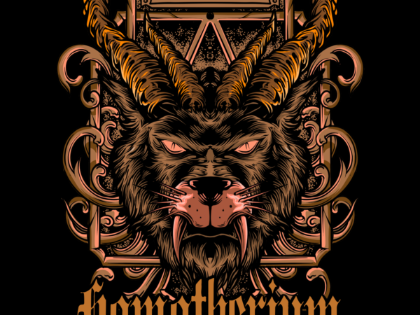 Homotherium graphic t shirt