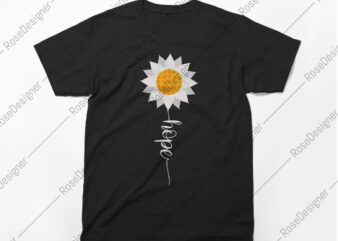 Hope typography t-shirt-design,-Flower,-typography,-faith,-love,-Vector-Design