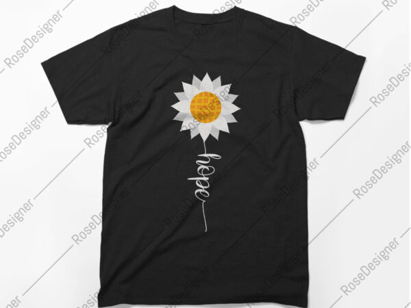 Hope typography t-shirt-design,-flower,-typography,-faith,-love,-vector-design