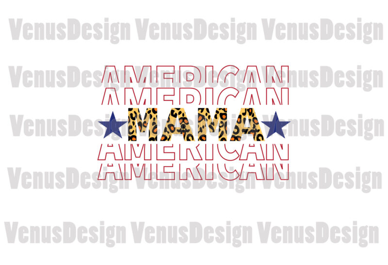 American Mama Editable Design