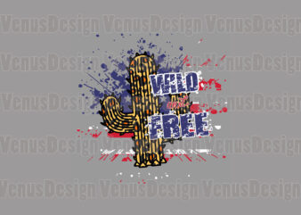 Wild And Free 4th Of July Leopard Cactus Editable Design