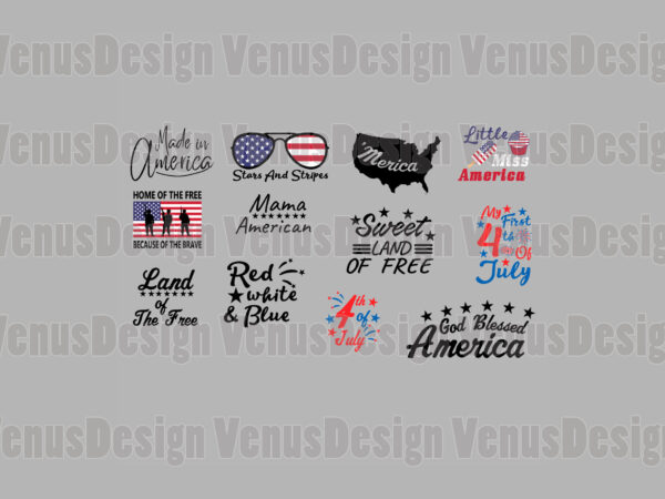 Best selling 4th of july editable designs