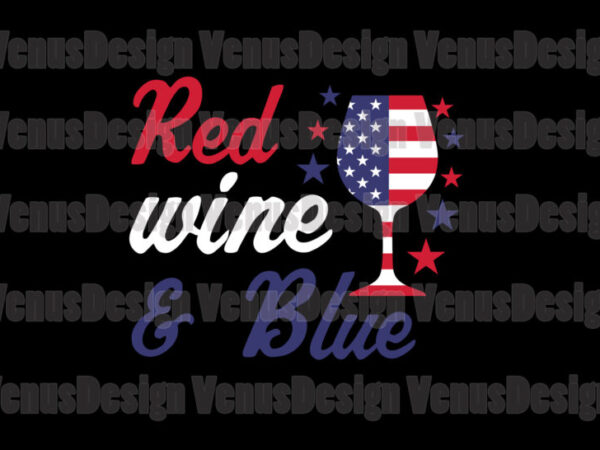 Red white and blue editable design