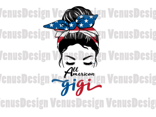 All american gigi 4th of july editable design