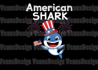 American Shark Doo Doo Doo Editable Design