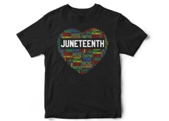 Juneteenth Hear Typography, Juneteenth, Black, Juneteenth t-shirt design, African American t-shirt, black lives matter, Black history t-shirt design, Juneteenth independence day t-shirt design, Black Freedom, Black Women, Melanin, Black American