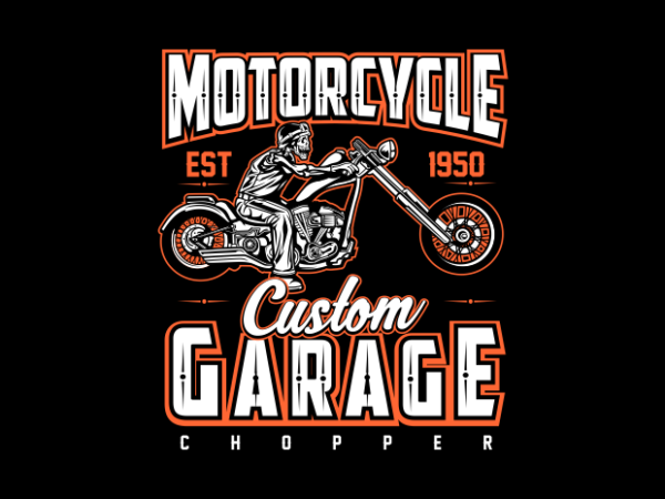Motorcycle chopper t shirt designs for sale