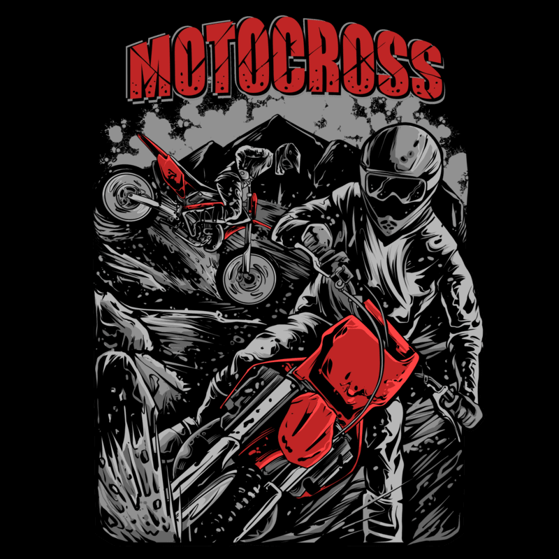Free Motocross t shirt designs for sale