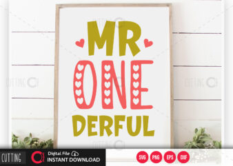 Mr onederful SVG DESIGN,CUT FILE DESIGN