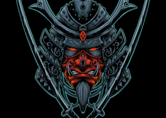 Oni mask samurai