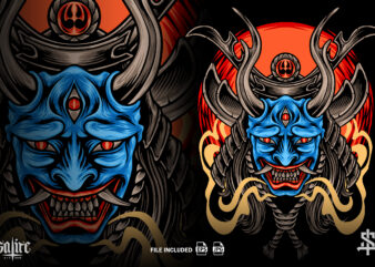 The Devil Samurai Japan t shirt designs for sale