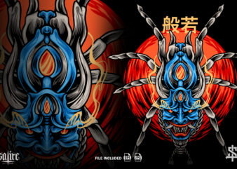 The Devil Mask Tarantula t shirt designs for sale