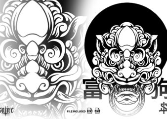 Foo Dog Chinese Culture Silhouette