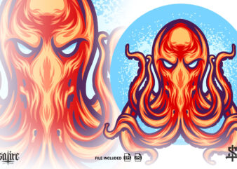 The Octopus Animal t shirt designs for sale