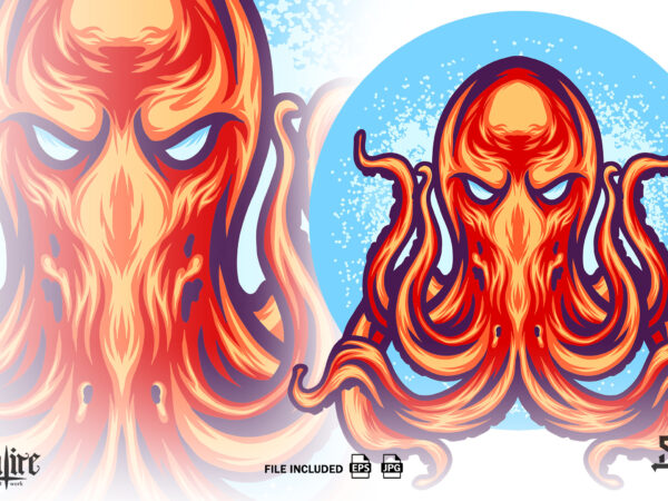 The octopus animal t shirt designs for sale