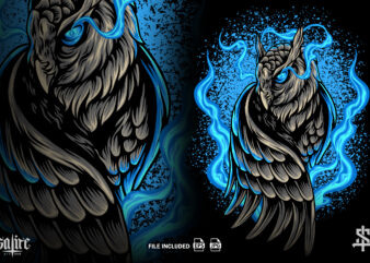 Owl Darkness t shirt design online