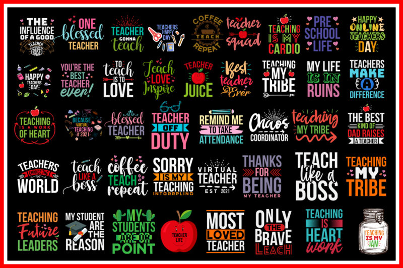 Teacher SVG bundle