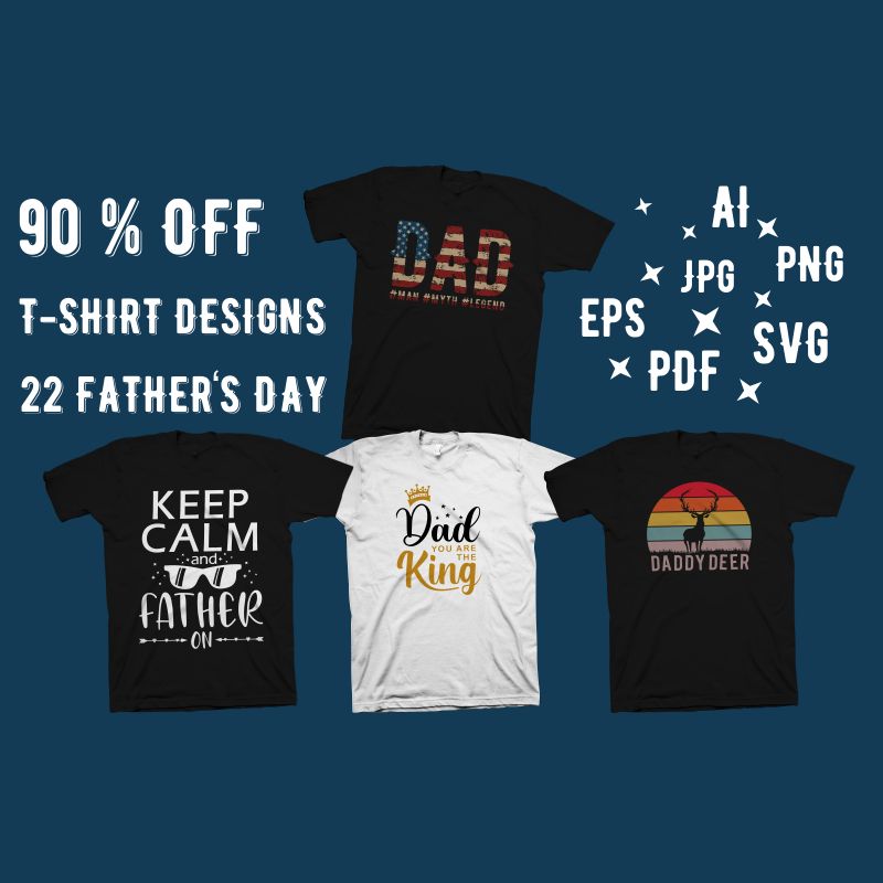 Father's day t shirt design bundle, dad svg, dad bundle, fathers day ...