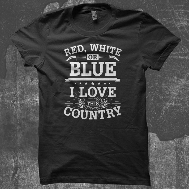 Red White Or Blue – American Typography