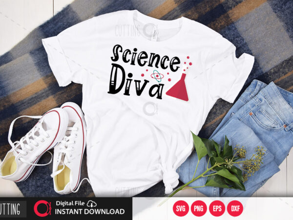 Science diva svg design,cut file design