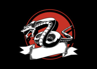 Angry Snake t shirt vector
