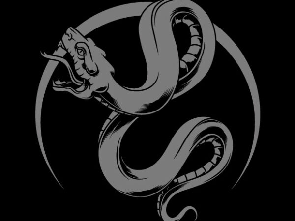 Snake vector t-shirt design