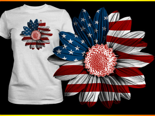 Sunflower t shirt template vector