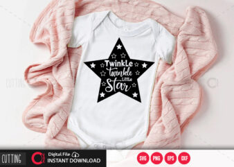 Twinkle twinkle lit e starSVG DESIGN,CUT FILE DESIGN