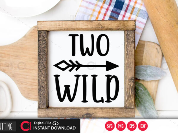 Two wild svg design,cut file design