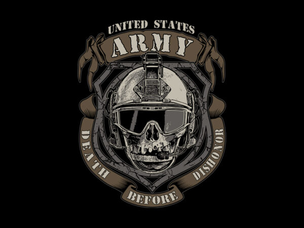 Us army t shirt vector graphic