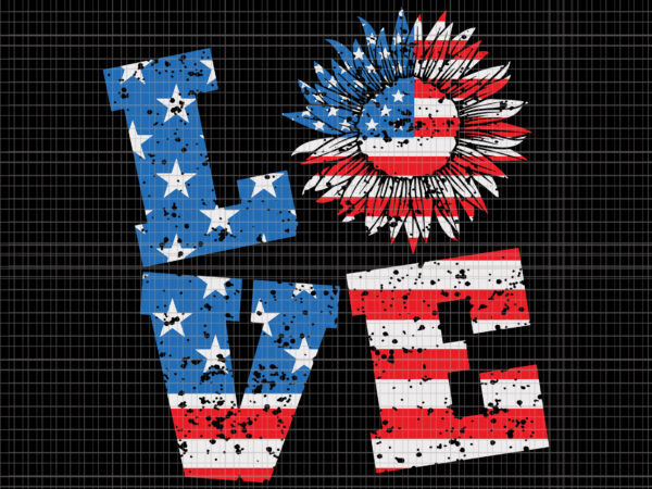 4th of july love sunflower svg, 4th of july love sunflower, love sunflower flag svg, love sunflower svg, love sunflower flag 4th of july, 4th of july svg, 4th of