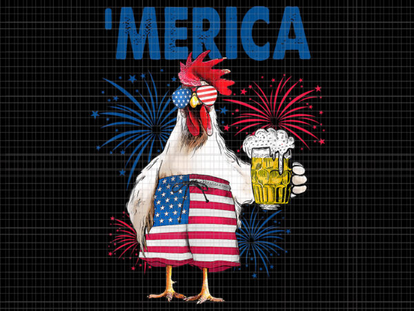 Merica chicken with beer usa flag 4th of july png, merica chicken vector, merica chicken 4th of july png, 4th of july png, 4th of july vector