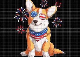Corgi Dog 4th of July PNG, Corgi Dog American USA Flag 4th of July PNG, Corgi Dog PNG, 4th of July PNG, 4th of July vector